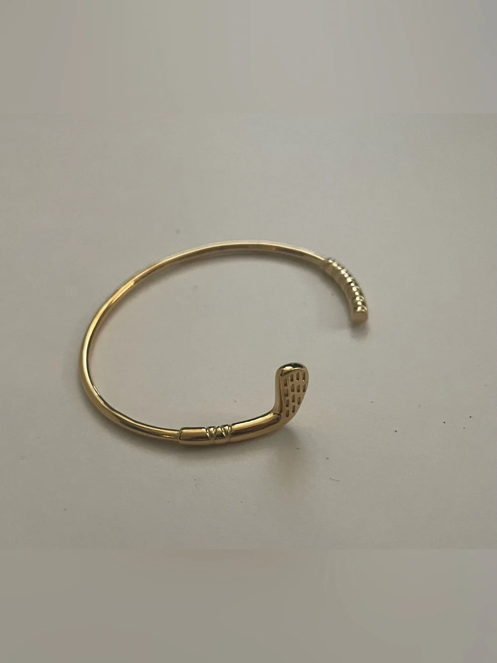 Salty Cali 18k Gold Plated Stainless Steel Golf Club Cuff Bracelet